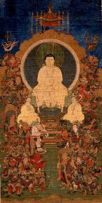 円満院 絹本著色釈迦十六善神像 - 福知山市オフィシャルホームページ