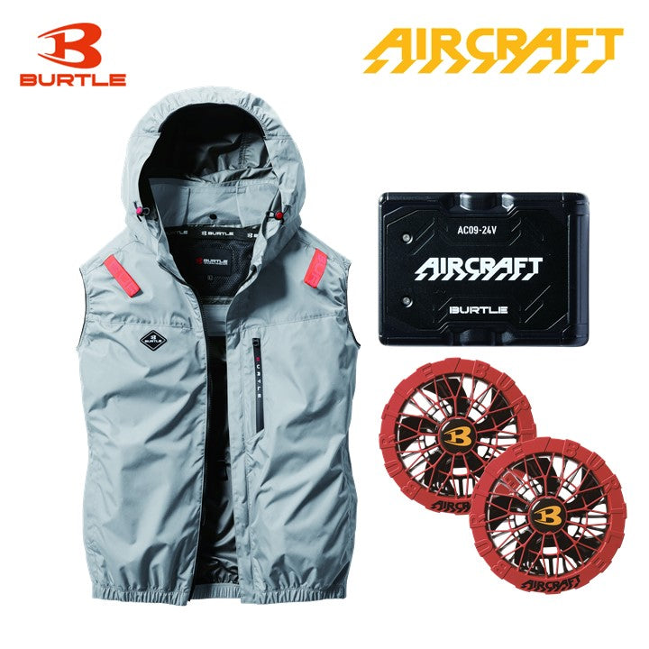 バートル 空調服 AC2064 ベスト 即日発送 アッシュグレー バッテリー