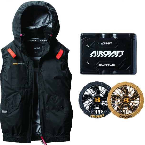 バートル 空調服 AC2074 即日発送 ベスト 高強度・強防水素材 ブラック