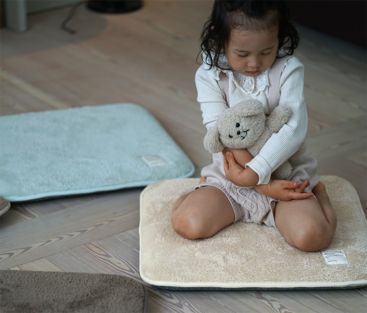 訳あり品】極厚シートクッション テディファー(55×55cm) | cucan