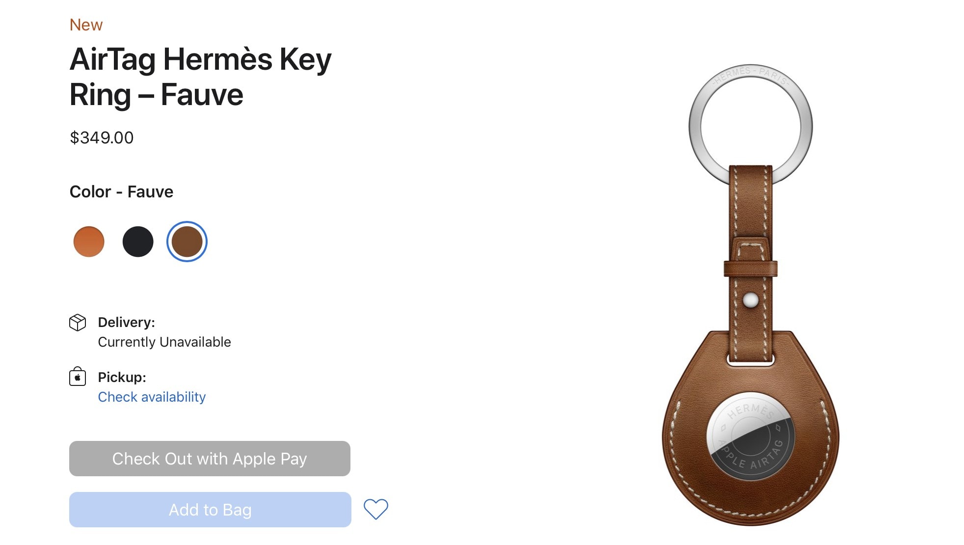 There may be a problem with Apple's pricey Hermès' AirTag range