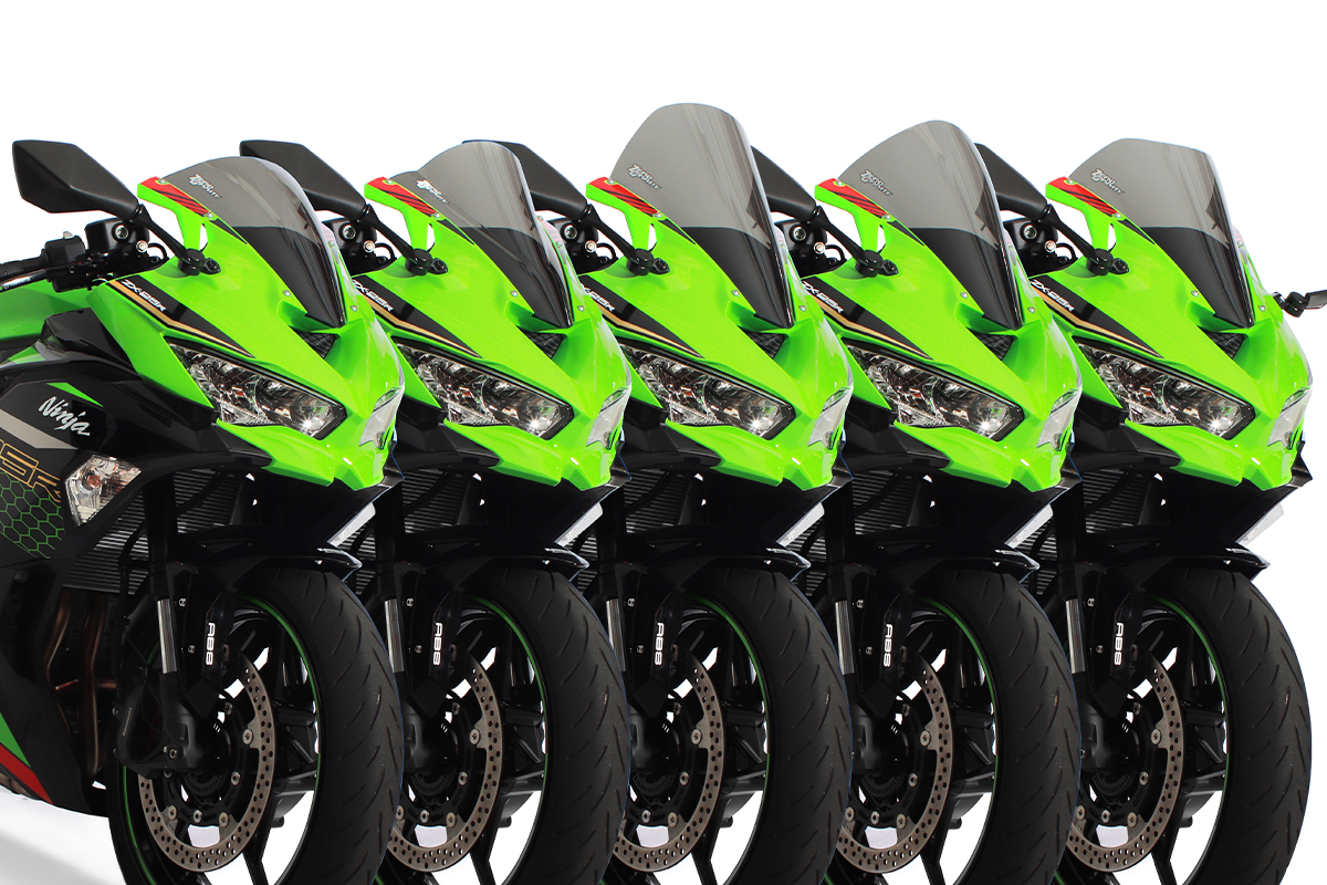 ニンジャZX-4Rの防風効果とルックス向上をねらえ！ | カスタムパーツ