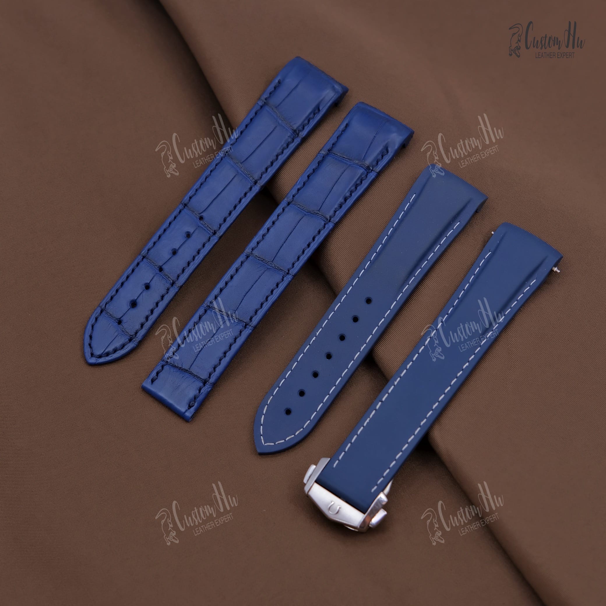 オメガ シーマスター レザーストラップ 21mm アリゲーターストラップ