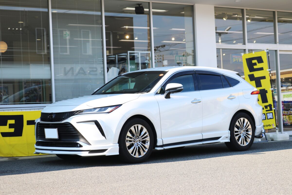 80ハリアーをダウンサスでローダウンしたらこんな仕上がり。RSRの