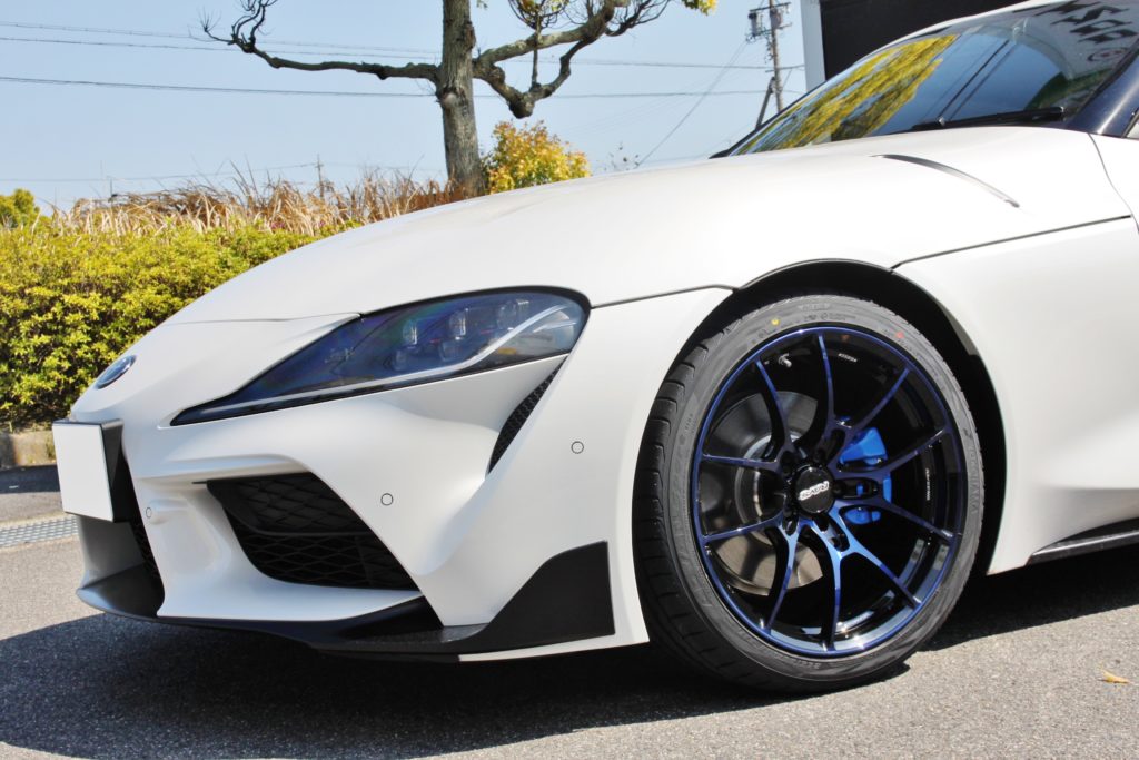 A90 GRスープラ に「青い」VOLK G025 19インチ装着！ | 鈴鹿店 | 店舗