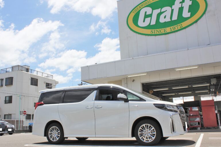 30系アルファード！タナベNF210ダウンサスの下がり具合はどんな感じ