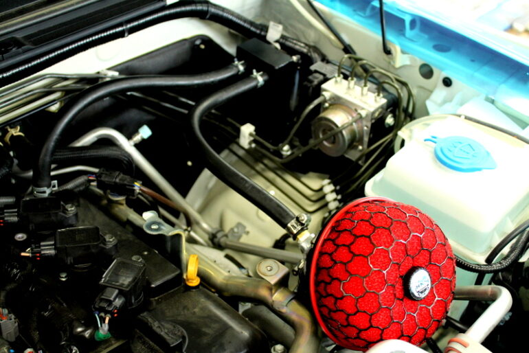 あいあい】ジムニー JA22 HKSレーシングサクションキット車検OK