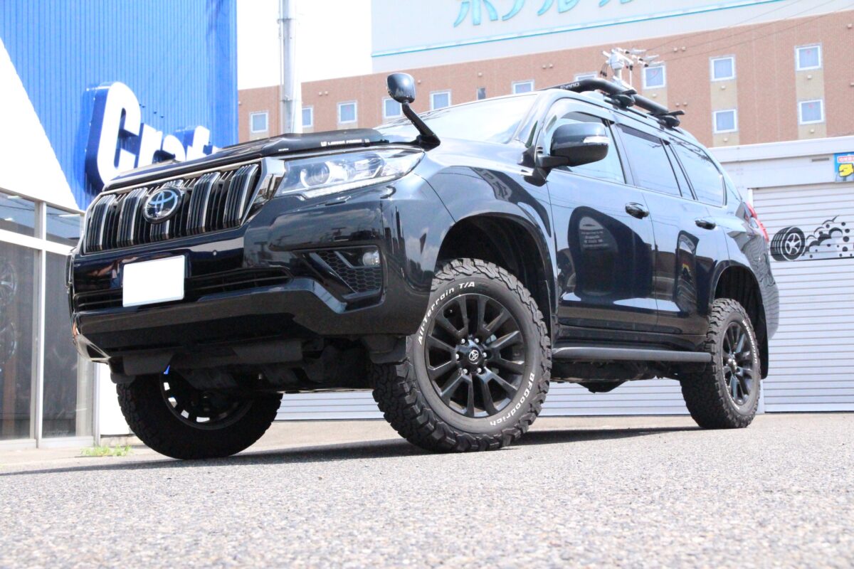 150系プラドの前上がり解消！！ACC イージーアップ リア スペーサーを