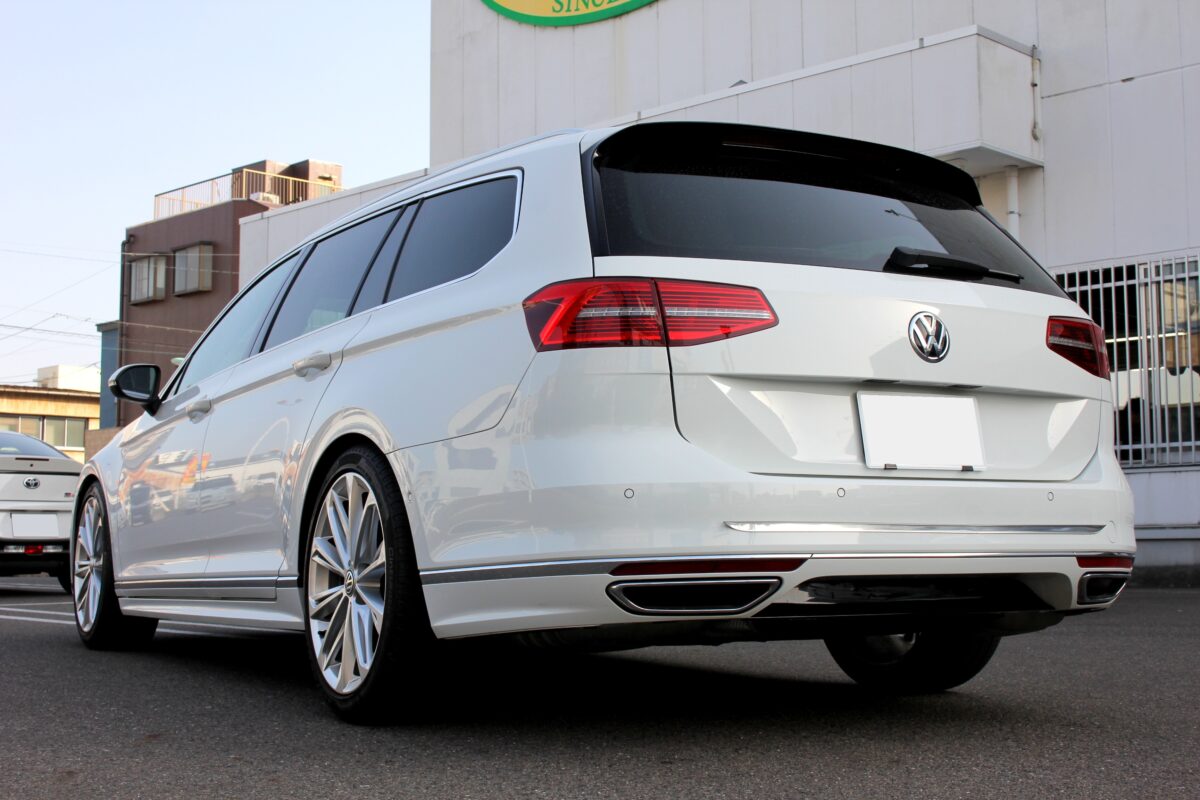 パサートヴァリアントをローダウン！電子制御ダンパーをアイバッハ