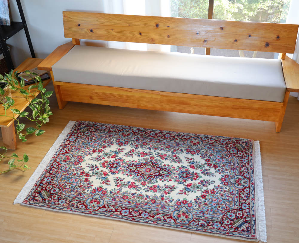 ペルシャ絨毯 ケルマン産 147×88cm（品番:cp20013）ラグ｜手織ラグの店