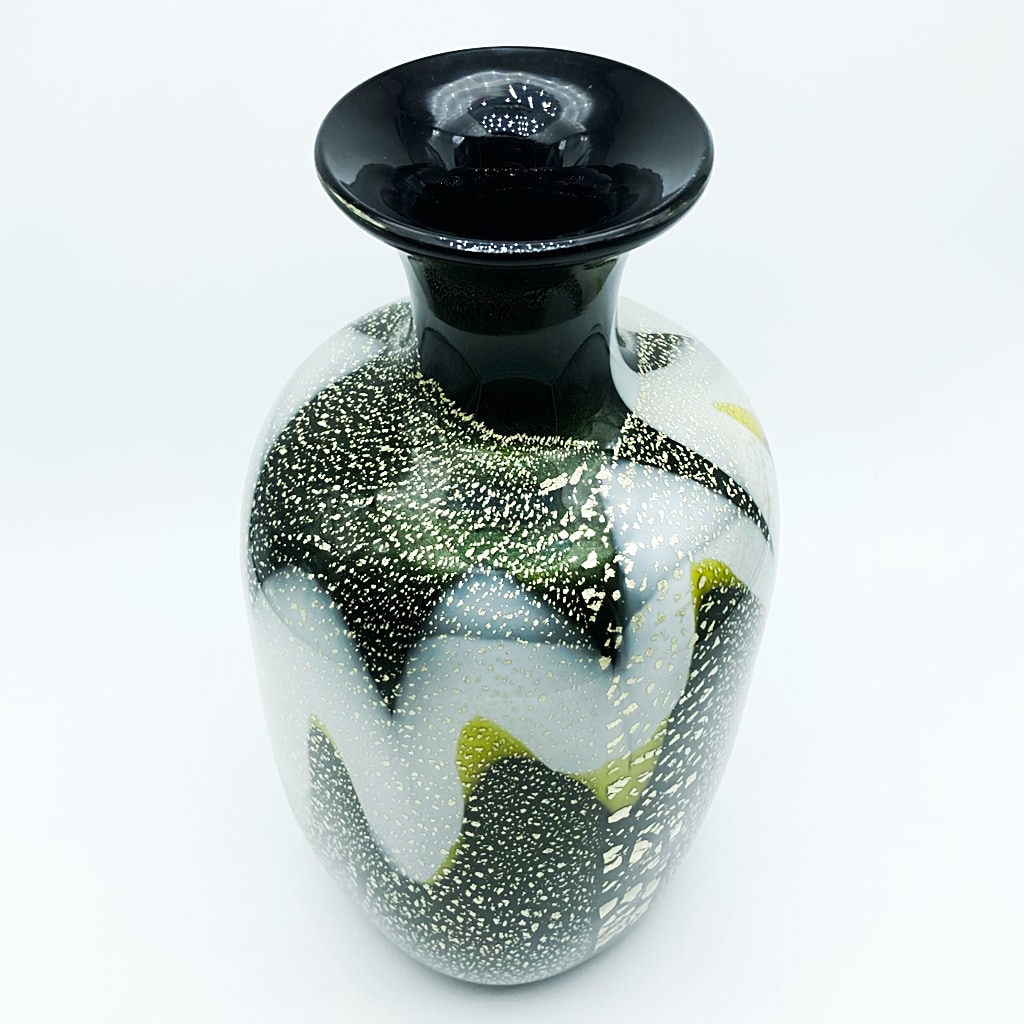 現代の名工 黒木国昭 花器 金彩カット 「夢」 - CRAFTS DESIGN