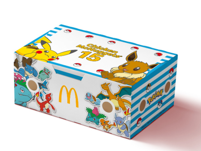 マクドナルド、『ポケモン』パッケージの「チキンマックナゲット 15