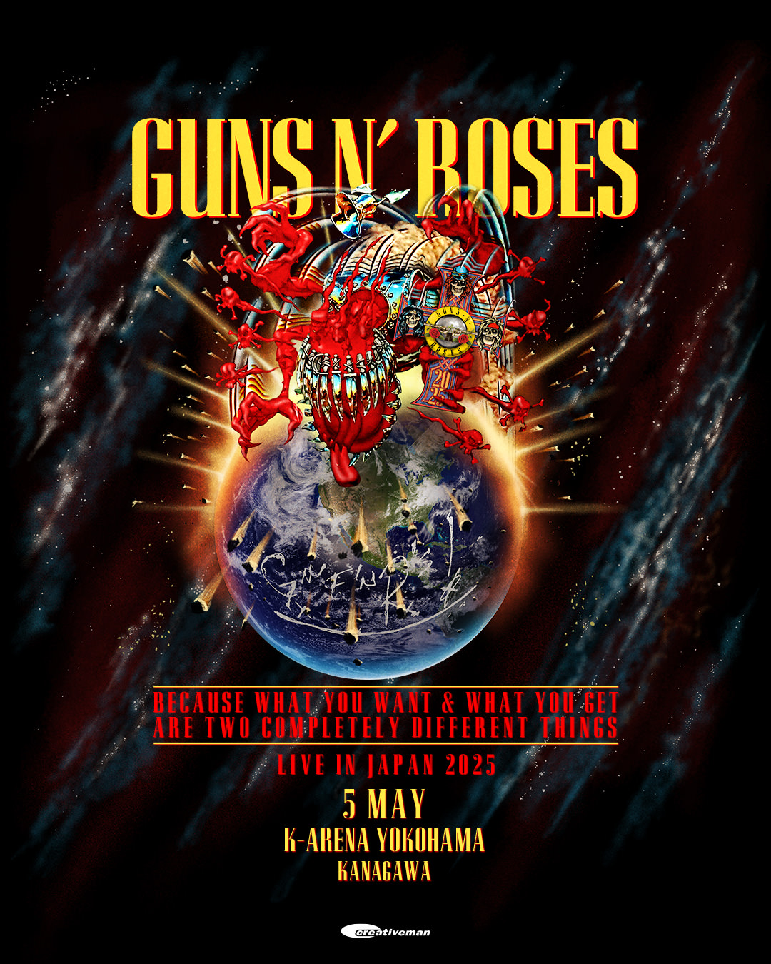 GUNS N' ROSES ガンズ・アンド・ローゼズ 来日公演公式サイト | Live