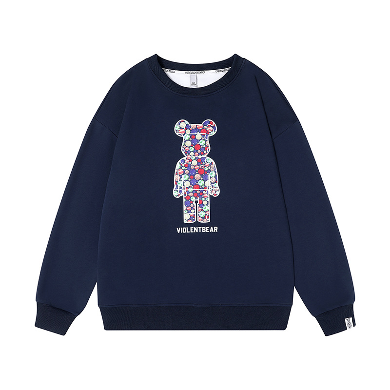 violent bear×space×bearbrick sweatshirt ユニセックス男女兼用