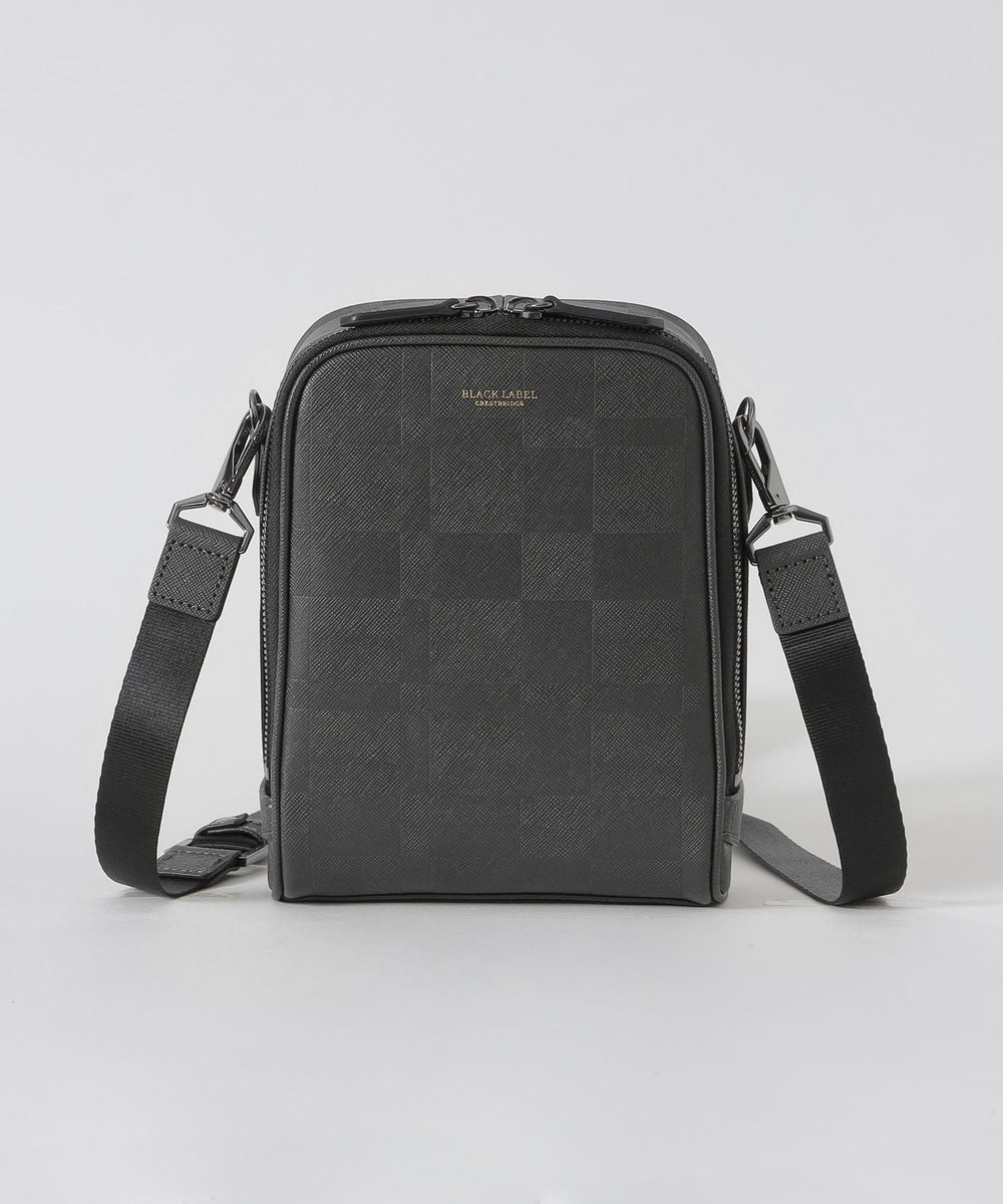 エンボスチェックミニクロスボディバッグ（バッグ）｜BLACK LABEL