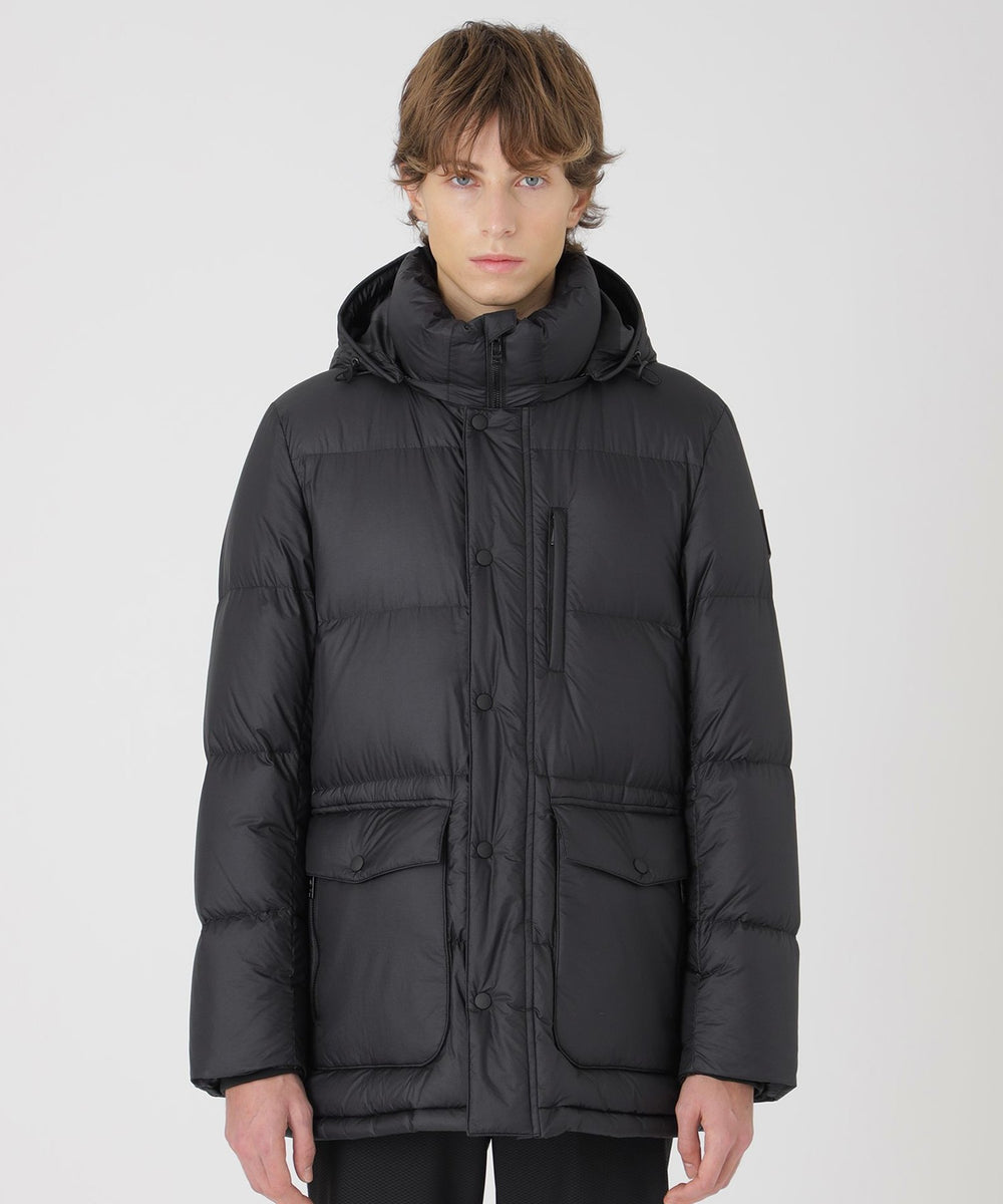 BLACK lab.】ライトウェイトミドルレングスリップダウン（ブルゾン