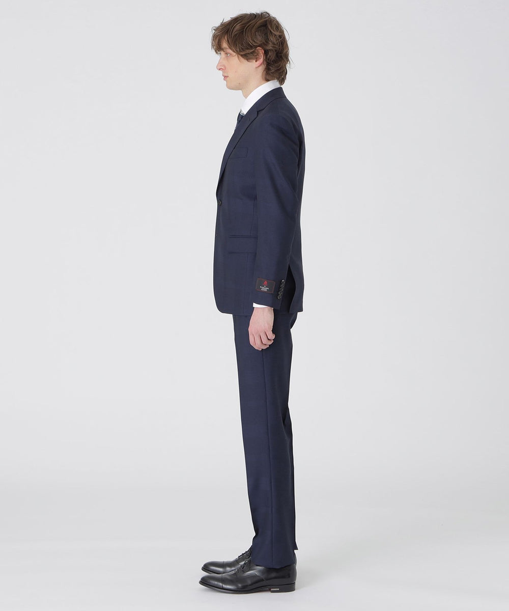 MIYUKI モヘヤブルーシャドークレストブリッジチェックスーツ（スーツ