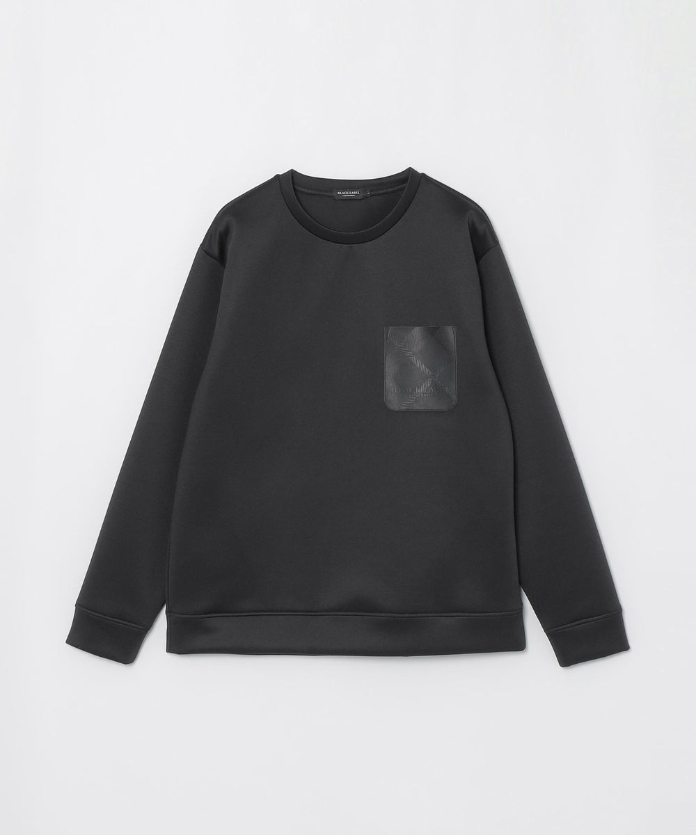 シャドーチェックパッチポケットスウェットシャツ（カットソー