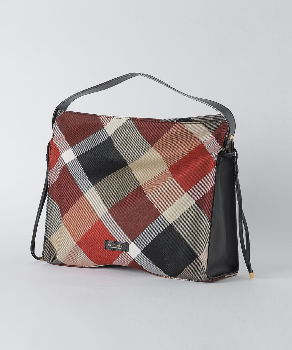 クレストブリッジチェックギャザーバッグ（バッグ）｜BLUE LABEL