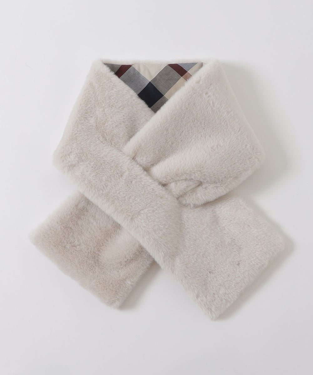 フェイクファーティペット（マフラー・ストール・スカーフ）｜BLUE