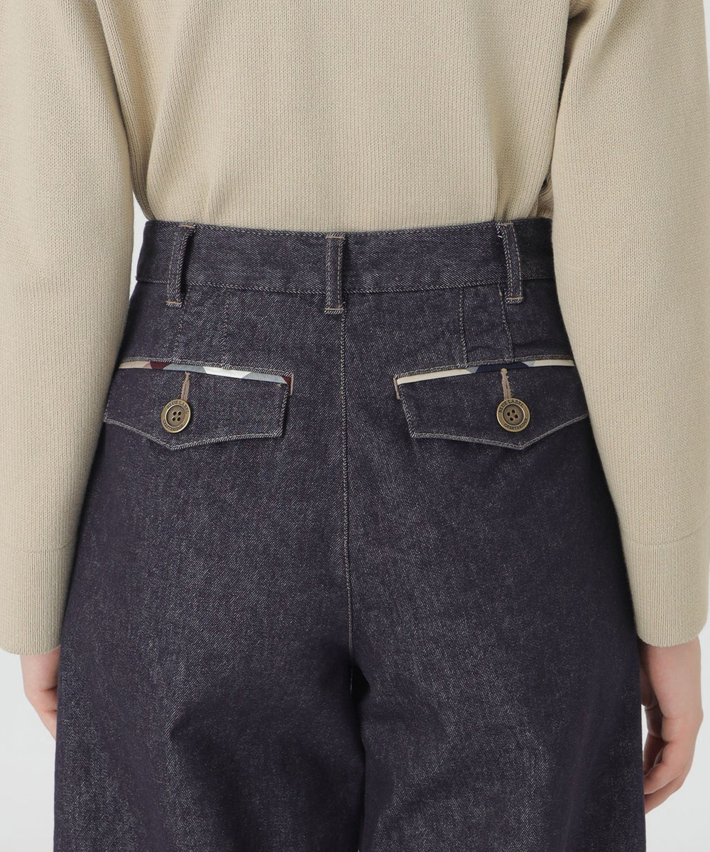 ブルーレーベルクレストブリッジボタニーサージガウチョパンツウール38