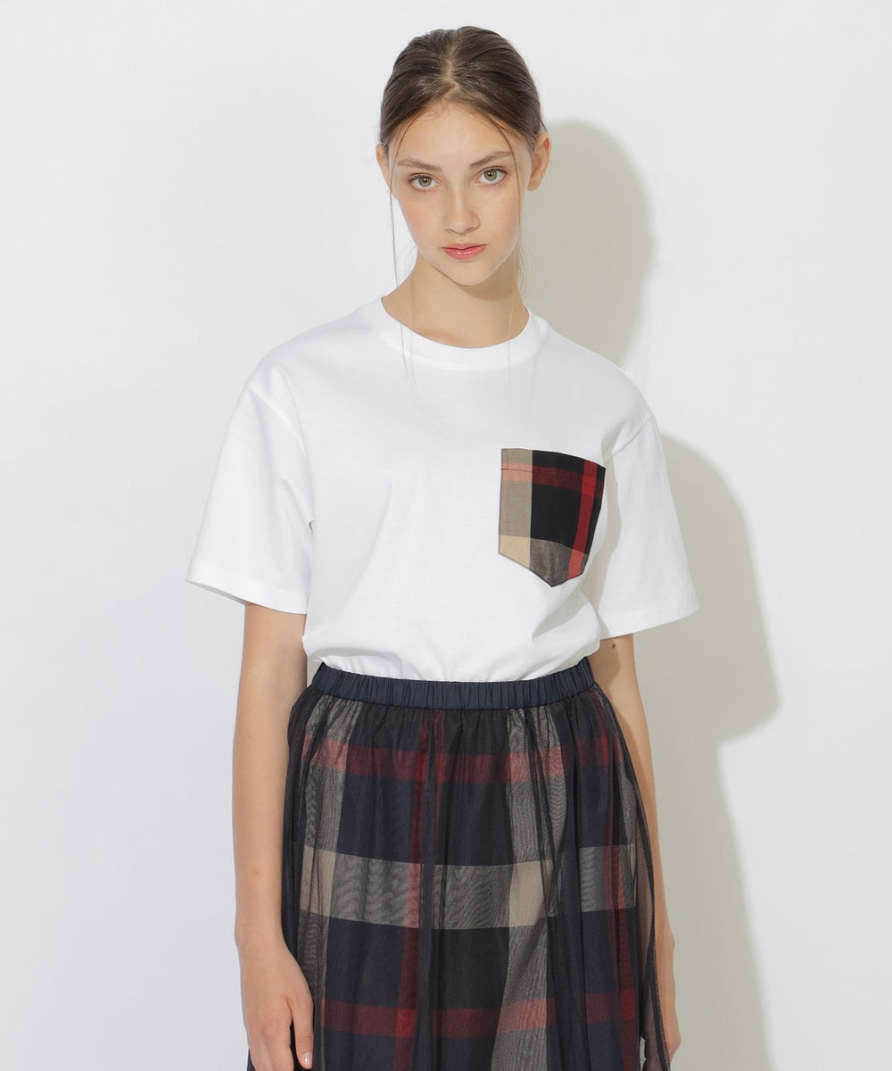 チェックポケットTシャツ（カットソー）｜CB CRESTBRIDGE(シービー
