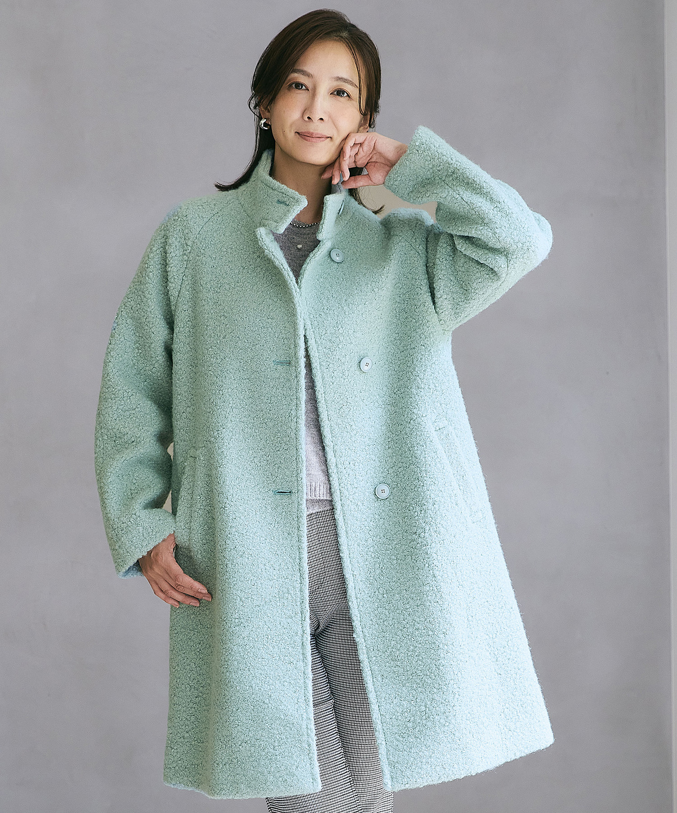 レディース ボア スタンドカラー コート【一部店舗限定】通販 [0204