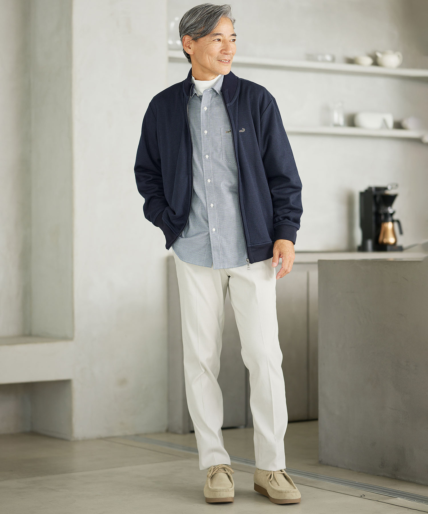 メンズ ノンアイロン 千鳥柄 シャツ【シワになりにくい】通販 [1601