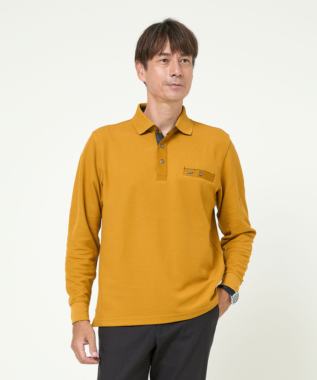 メンズ 配色切り替え ポロシャツ通販 [1002-56206] - クロコダイル