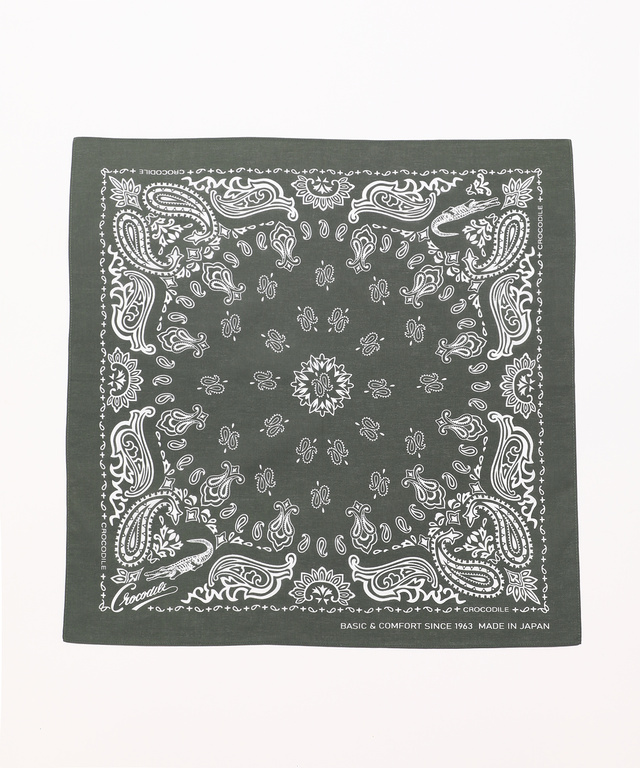 メンズ ワニモチーフ バンダナ【日本製】通販 [1699-21900