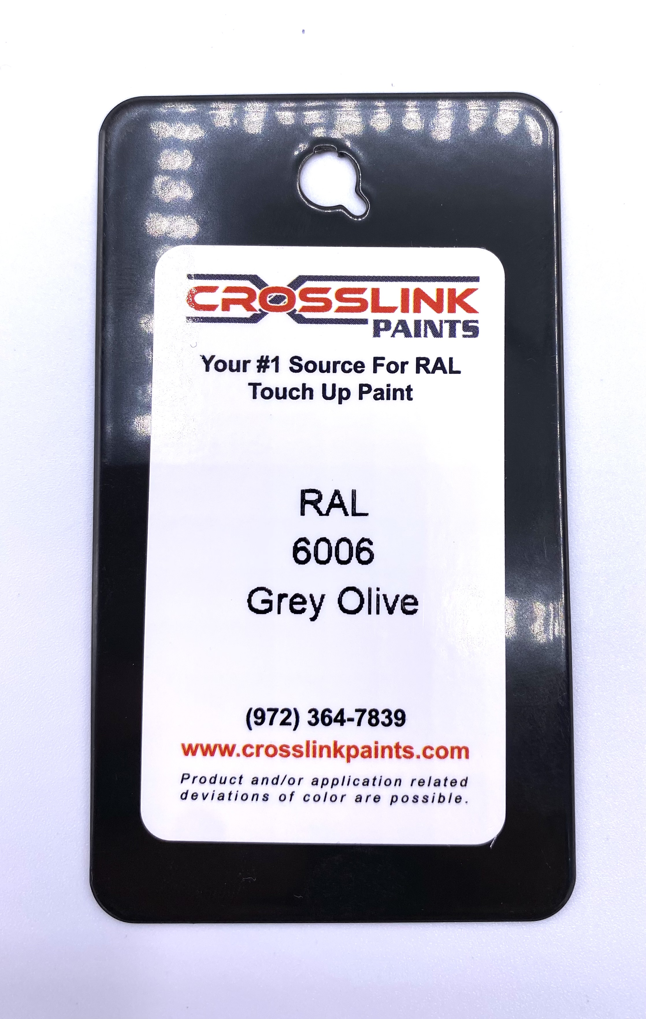RAL6006 Grey Olive Color Plate Sample | Crosslink Paints
