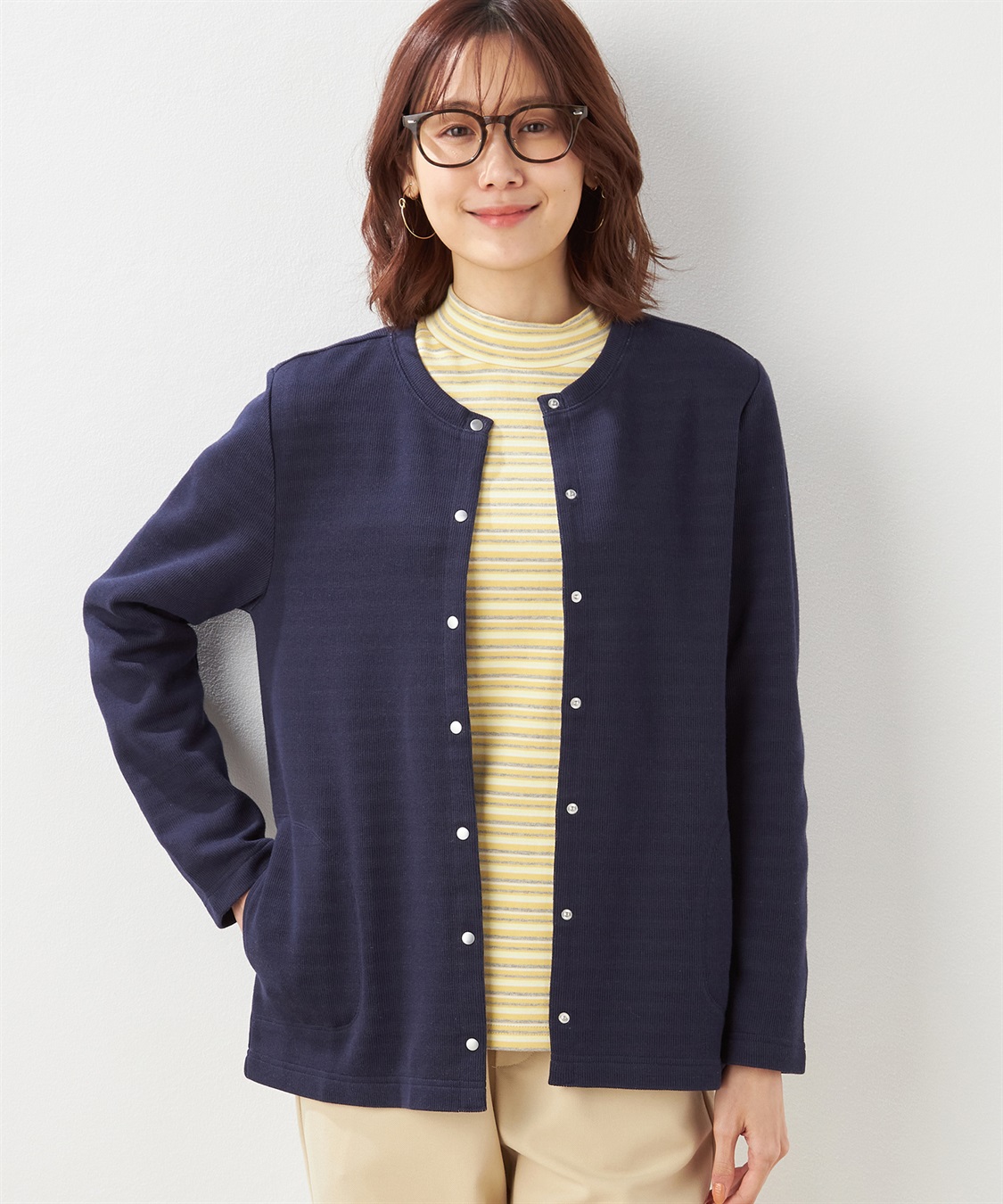 ダブルフェイスカーディガン DECOY｜クロスプラス公式通販サイト