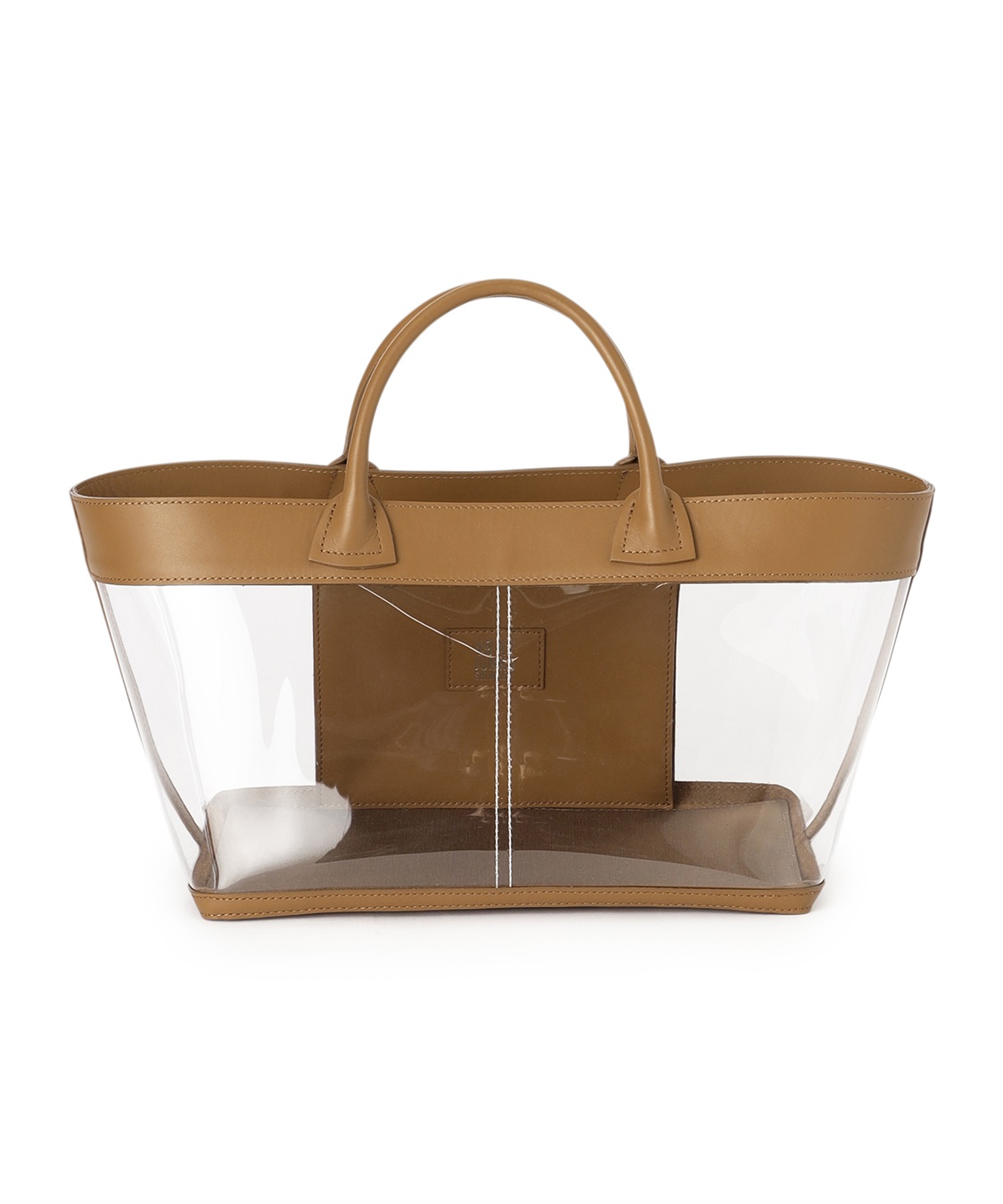 TIME SALE】レザードッキングクリアトートバッグ 49AV JUNKO SHIMADA