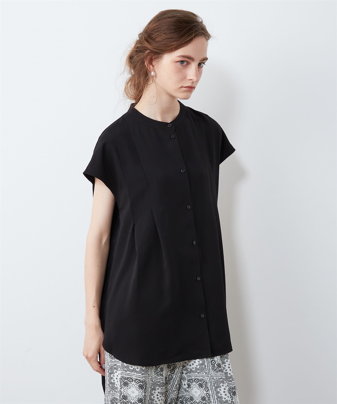 バックタックブラウス LE SOUK HOLIDAY｜クロスプラス公式通販サイト