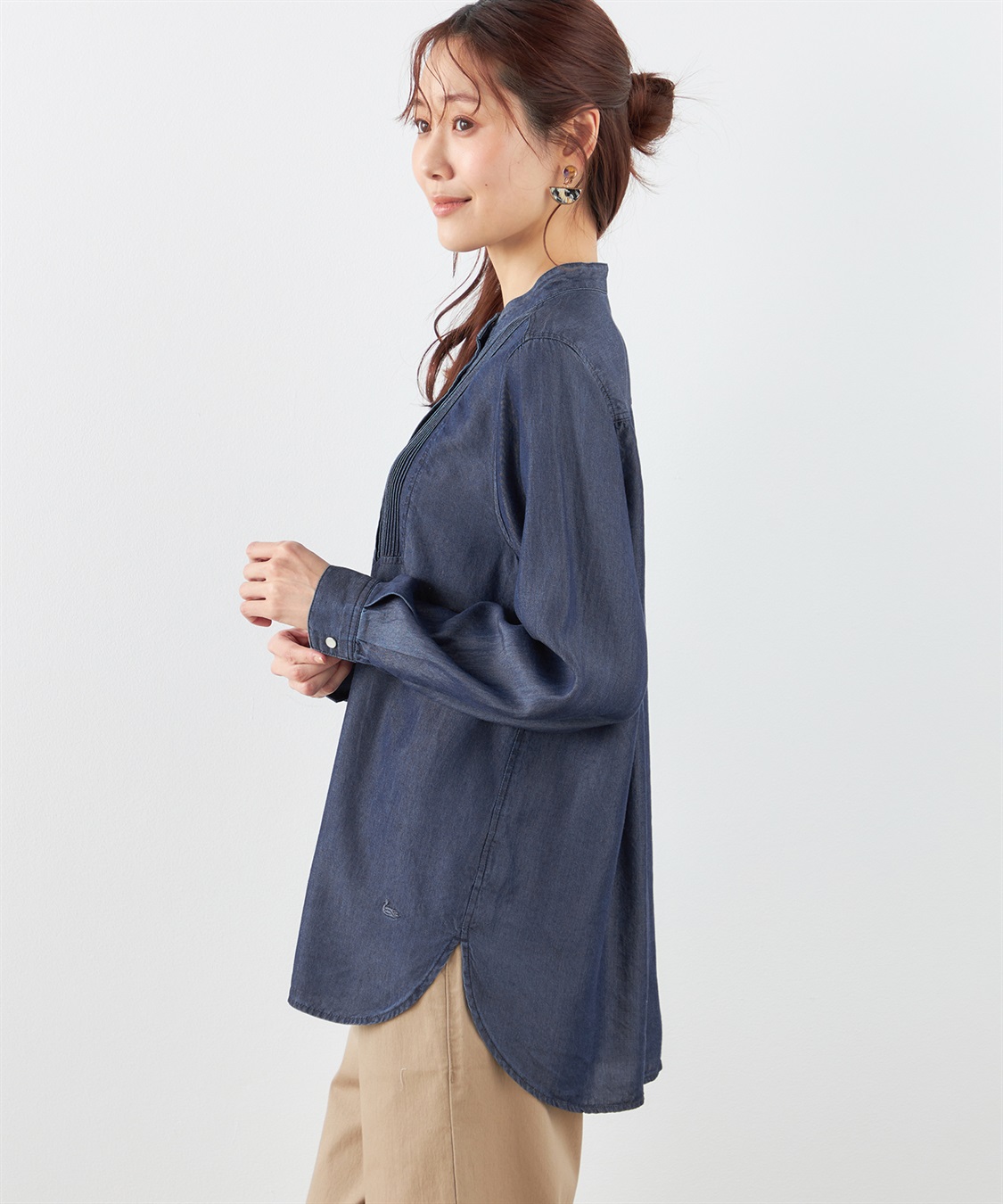 インゲボルグ テンセルデニムブラウス 最終値下げ テンセルデニム