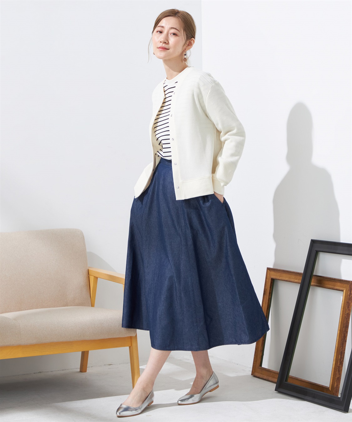 スナップボタンカーディガン Petit Honfleur｜クロスプラス公式通販サイト