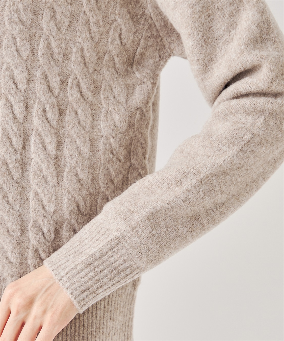 ケーブルジップカーディガン Petit Honfleur｜クロスプラス公式通販サイト