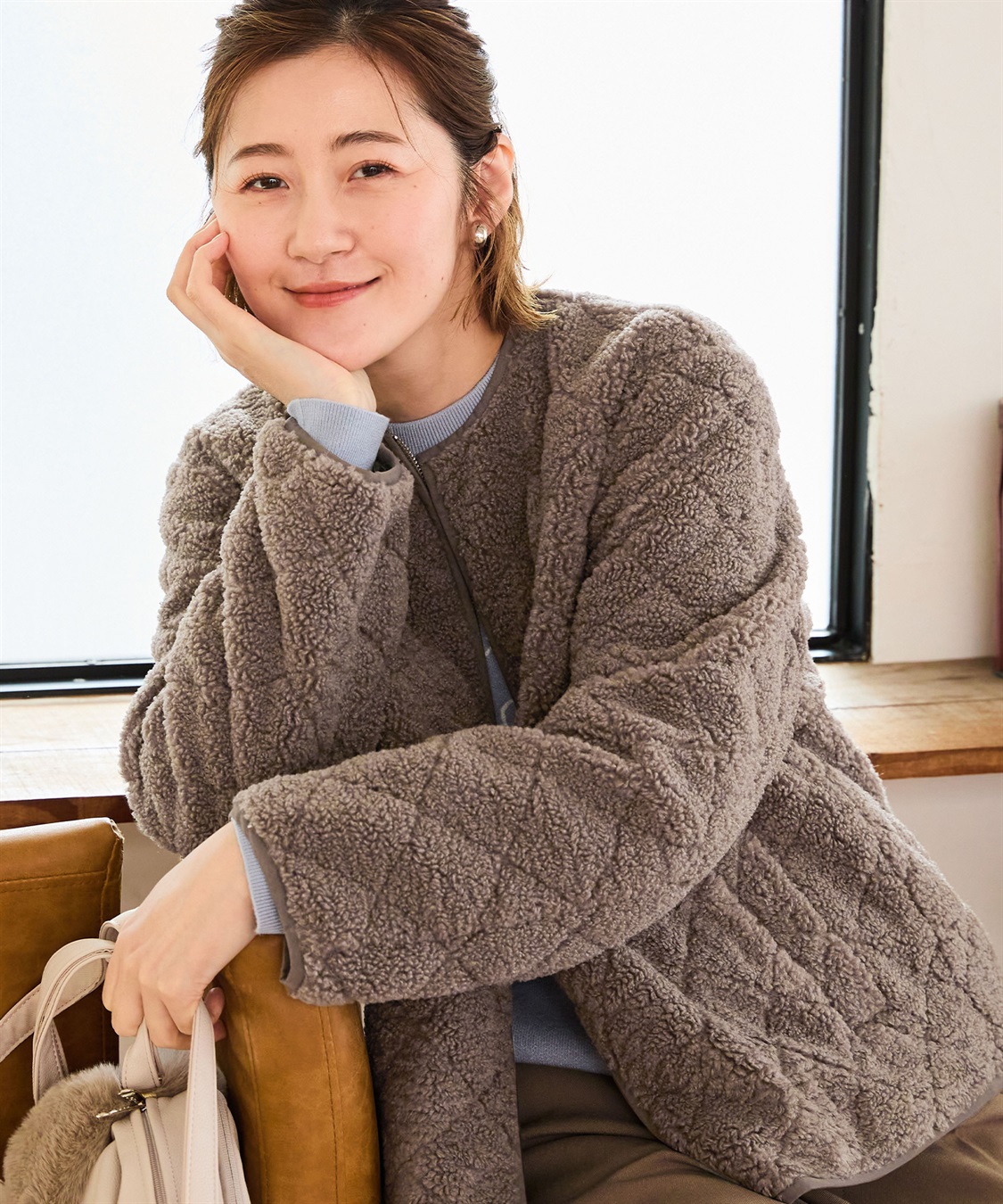 ボアキルトジャケット Petit Honfleur｜クロスプラス公式通販サイト