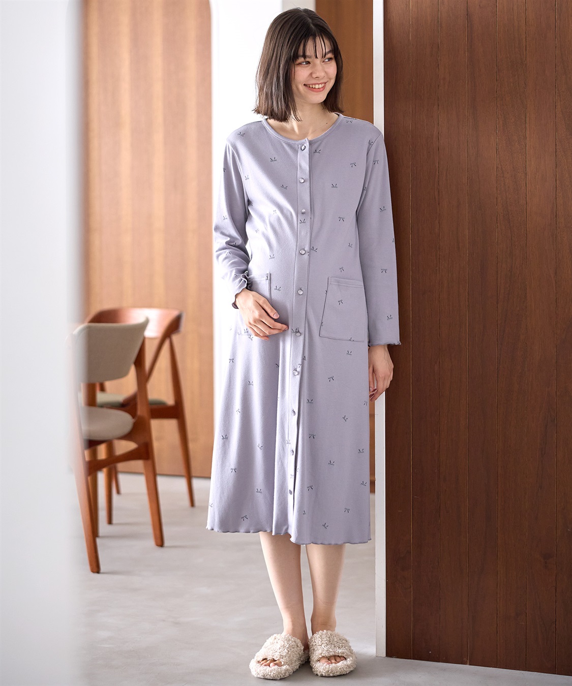 T/Cスムースリボン柄ネグリジェ Rosemadame｜クロスプラス公式通販サイト