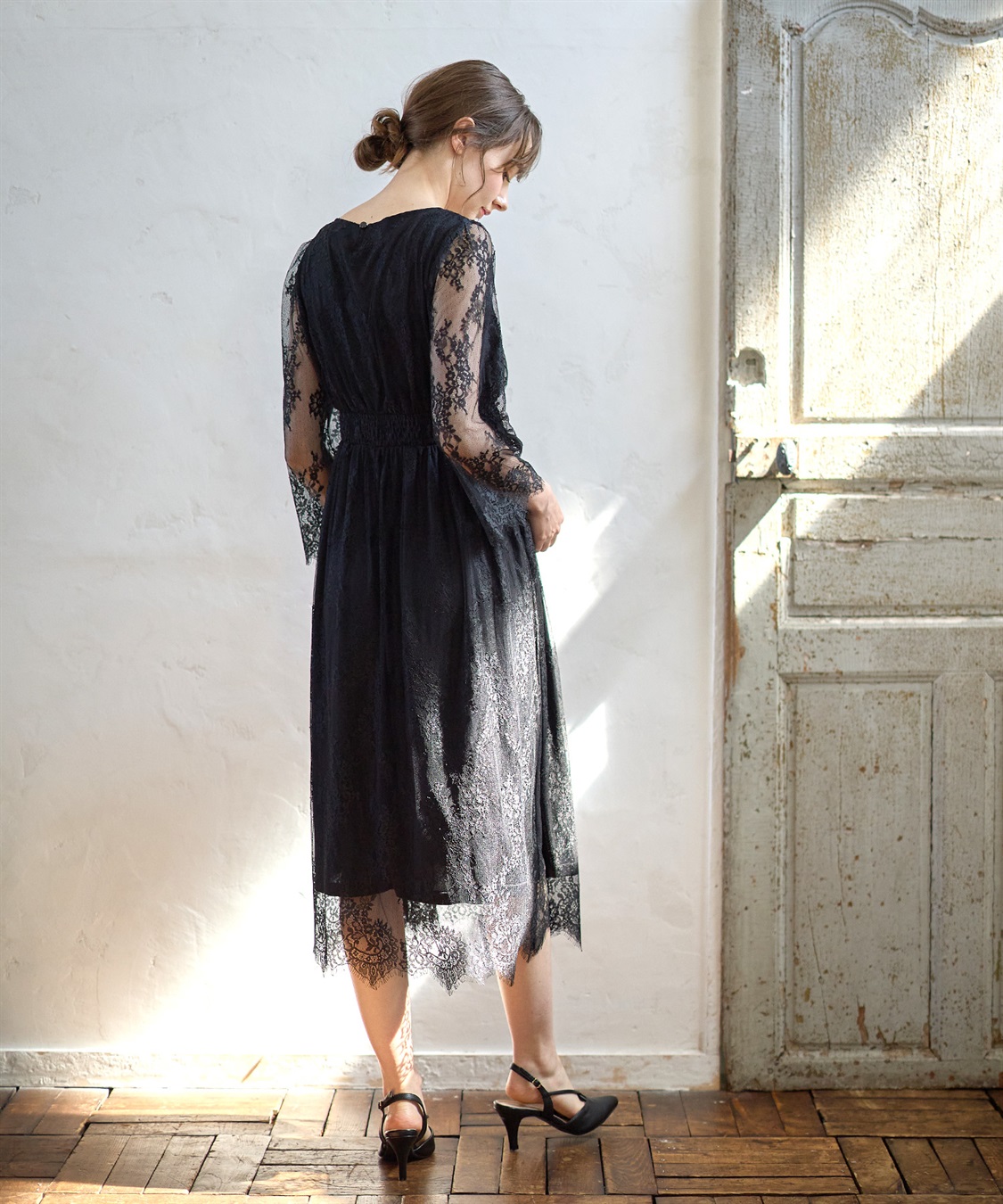 リバーレース フォーマルワンピース(授乳口付き) Rosemadame｜クロス