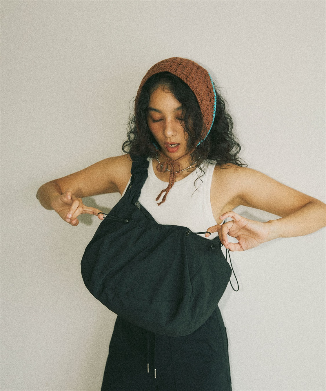 TRIP.INN】 ギャザーショルダーバッグ Life Style by cross marche