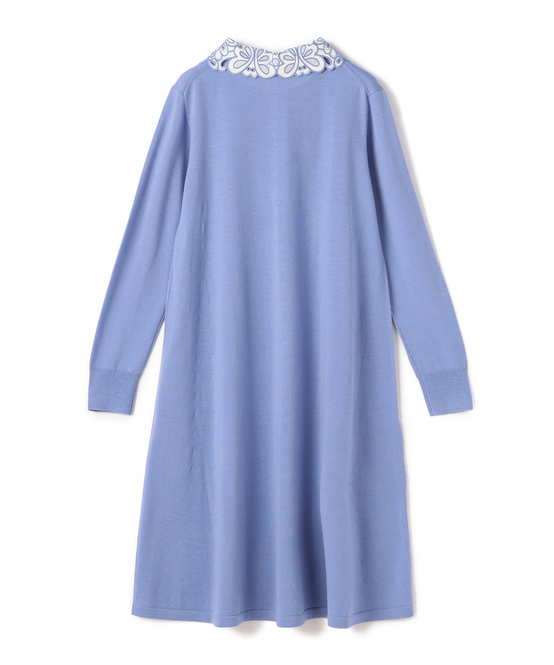 2WAYレース襟長袖ニットワンピース 49AV JUNKO SHIMADA｜クロスプラス