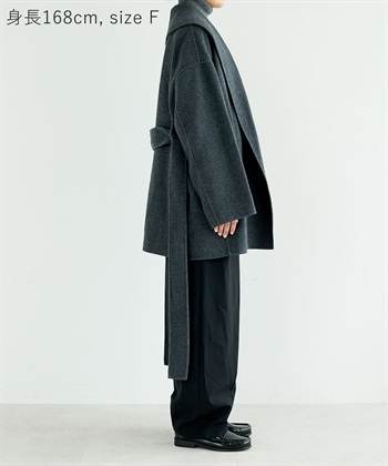 ウールメルトンミドルリバーコート N.O.R.C｜クロスプラス公式通販サイト