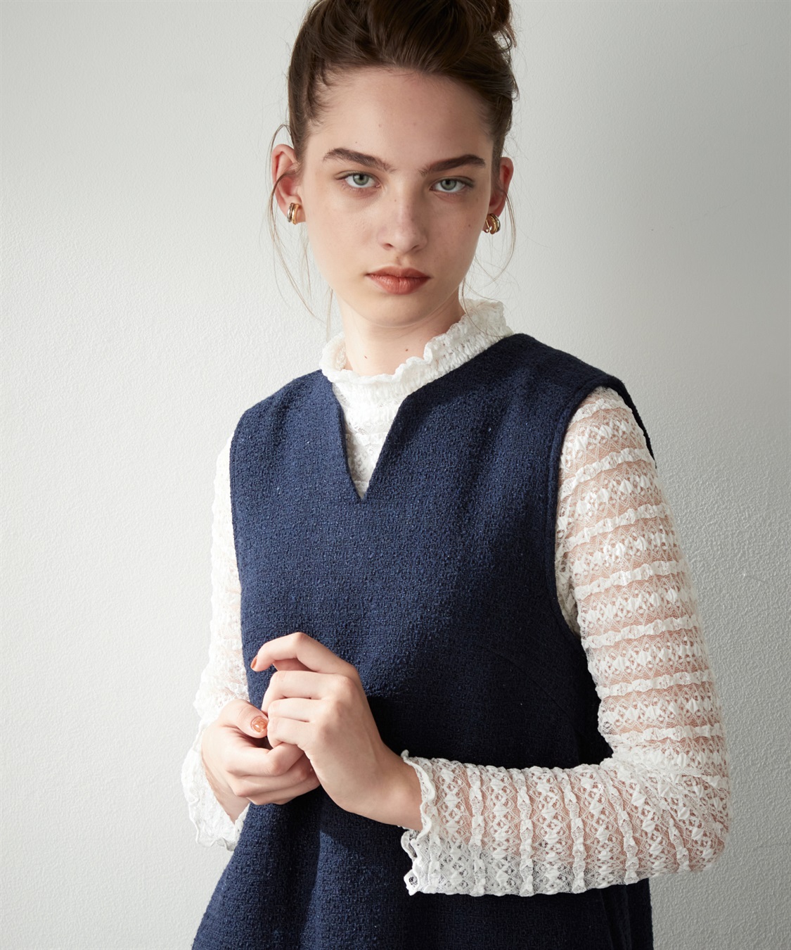 ツイードジャンパースカート LE SOUK HOLIDAY｜クロスプラス公式通販サイト