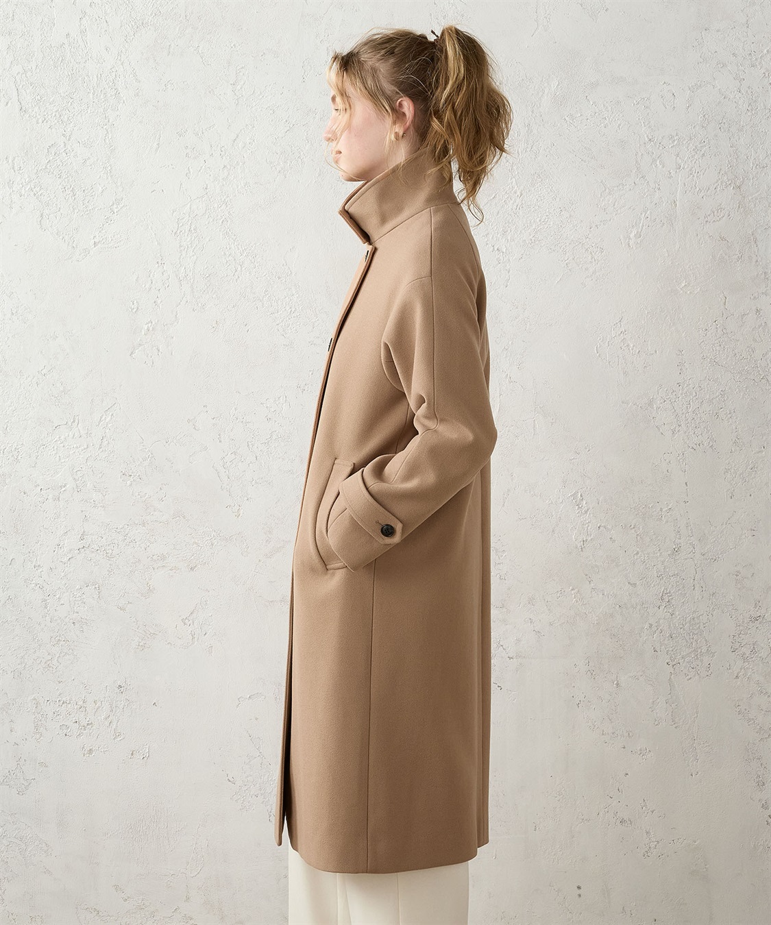 スタンドカラーロングコート LE SOUK HOLIDAY｜クロスプラス公式通販サイト