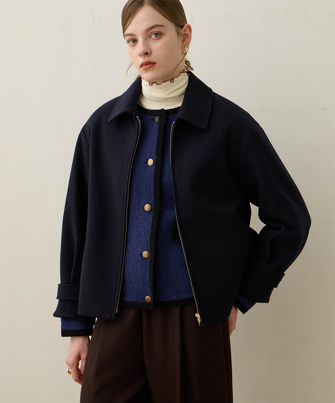 フェイクウールブルゾン LE SOUK HOLIDAY｜クロスプラス公式通販サイト