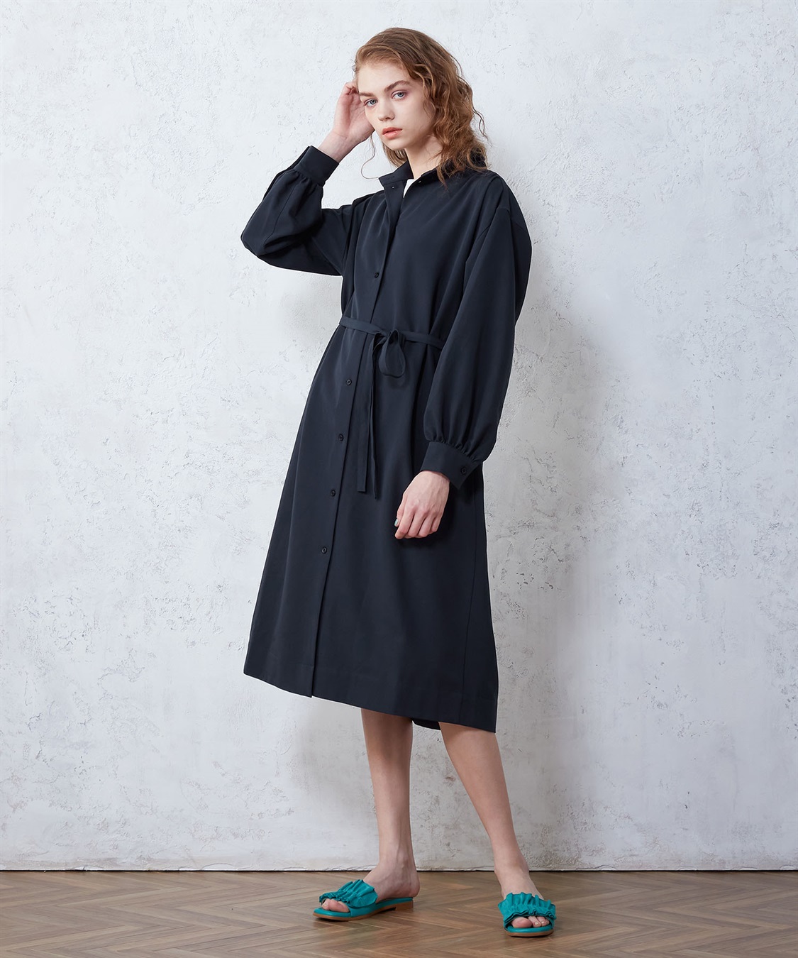 ハイネックコートワンピース LE SOUK HOLIDAY｜クロスプラス公式通販サイト