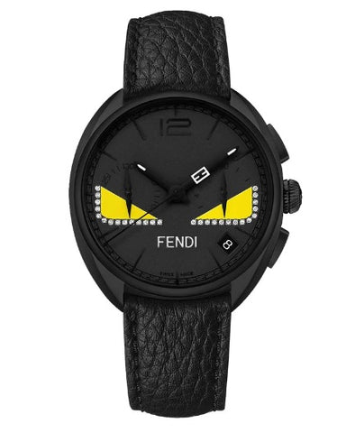 FENDI BUGS WITH DIAMONDS F214611611 D1 Unisex Watch Black Dial