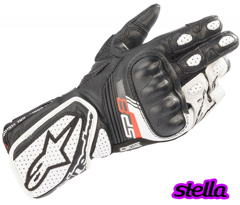 cyclebitz: Alpinestars Stella SP-8 V3 Gloves Black/White