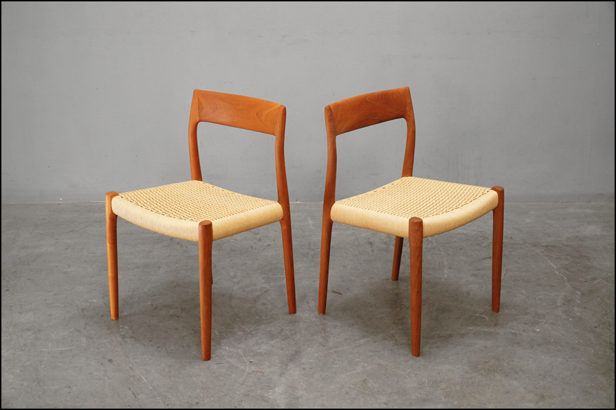 J.L.Moller(J.L.モラー) model 77 チーク材チェア ナチュラルペーパー